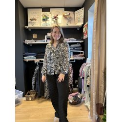 Libert - Mag Skjorte - Grey lurex leo