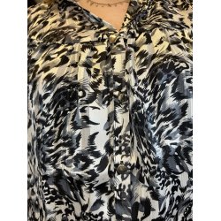 Libert - Mag Skjorte - Grey lurex leo