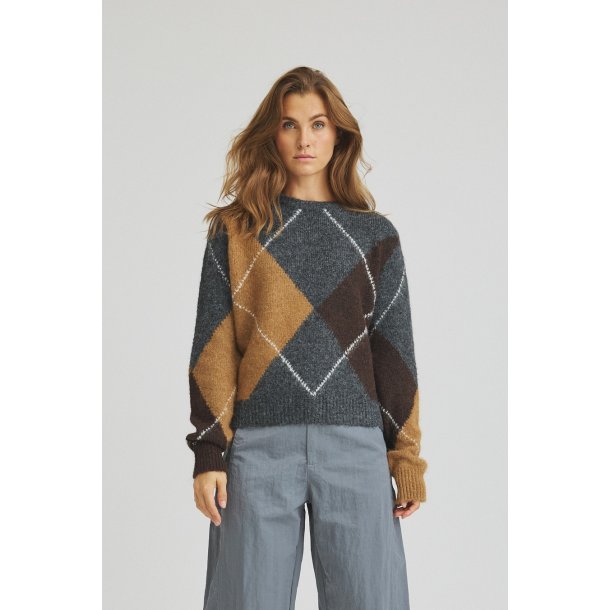Luxzuz // One Two - Zella Knit - Dark grey melange