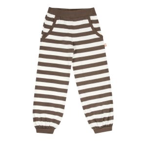 Katvig - Pants cottonwear stripes brun