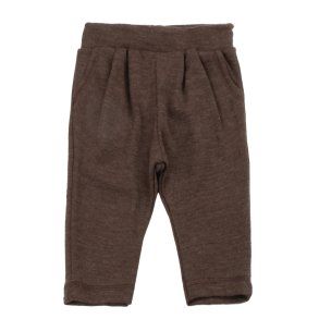 Joha - Bukser i merino uld - M�rkebrun