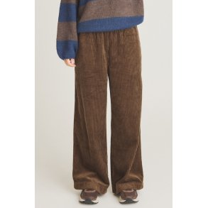 Luxzuz // One Two - Eicord Pants Bredriflet fljl - Chocolate brown