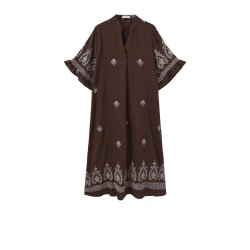 Luxzuz // One Two  - Alfhild dress - Dark brown