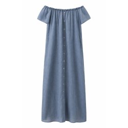 For love &amp; Luxzuz  - Vega dress - Chambray blue
