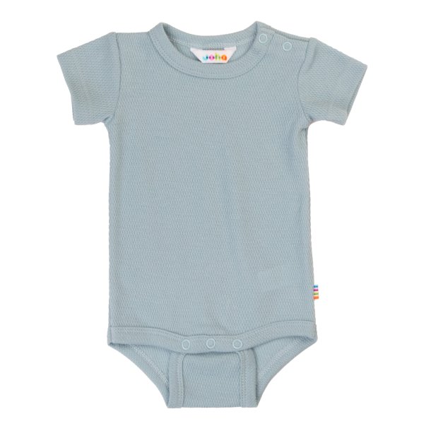Joha - bodystocking med kort �rme - Lys bl�