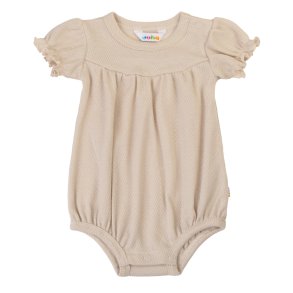 Joha - bodystocking med kort �rme - Lys beige