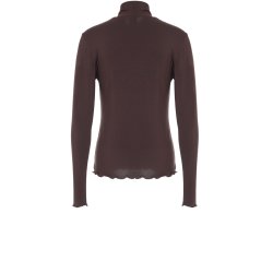 Luxzuz // One Two - Jachio Bambus T-shirt hjhalset - brun