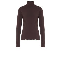 Luxzuz // One Two - Jachio Bambus T-shirt hjhalset - brun