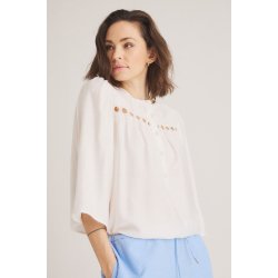 Luxzuz // One Two  - Carolanti Blouse - Creme