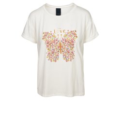 Luxzuz // One Two - Love T-shirt - Cream