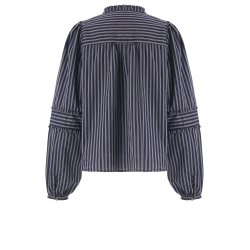 Luxzuz // One Two - Jing Blouse - Night Blue