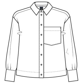 Luxzuz // One Two - Makierota shirt - Faded Denim