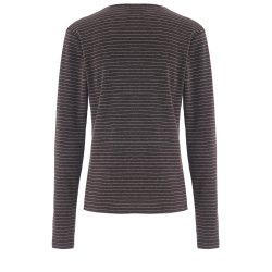 Luxzuz // One Two - Amazig Stripe T-shirt - Chocolate plum