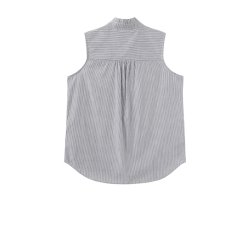 Luxzuz // One Two - Aleksandrine top - Sort stribet