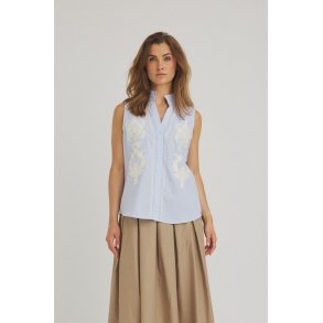  For Love & Luxzuz - Aleksandrine top - bl� stribet