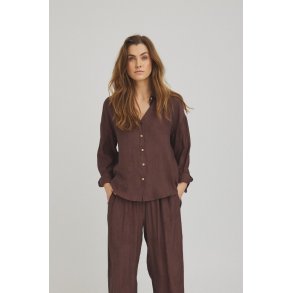 For Love & Luxzuz  - Aimi blouse - Dark brown