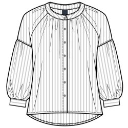 For Love &amp; Luxzuz  -  Alise Shirt - Light blue