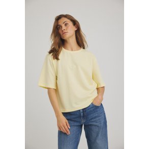 For Love & Luxzuz - Boxy T-shirt - Gul - Anise flower
