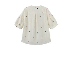 Luxzuz // One Two -  Vibse blouse - cream eller Light blue
