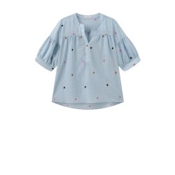 Luxzuz // One Two -  Vibse blouse - cream eller Light blue