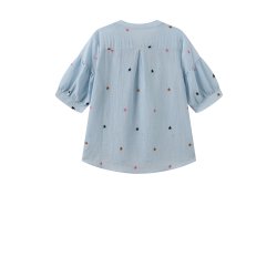 Luxzuz // One Two -  Vibse blouse - cream eller Light blue