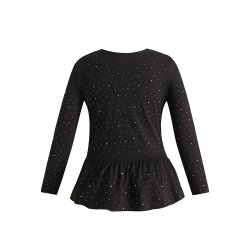 ALMA FRILL TSHIRT - sort Simili