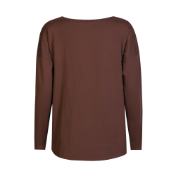Libert - Alma LS top - brun - Fleece 