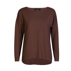 Libert - Alma LS top - brun - Fleece 