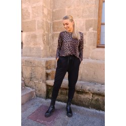 Libert - Alma pants sort - Fleece