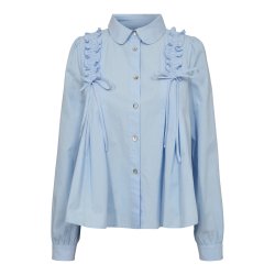 Libert - FIE-LS-Frill shirt -  Light blue