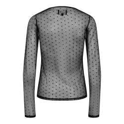 Libert - Isa-LS-lace blouse - Black dot