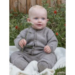 Joha - Soft wool jumpsuit -  sesame melange