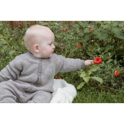 Joha - Soft wool jumpsuit -  sesame melange