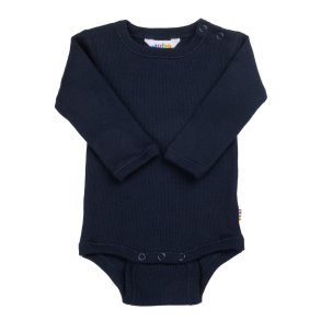 Joha - Skn bodystocking med langt rme i mrkebl