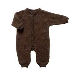 Joha - Soft wool jumpsuit - Mrk brun