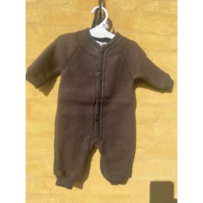 Joha - Soft wool jumpsuit - Mrk brun