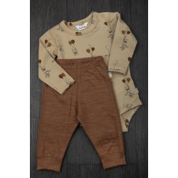 Joha - Leggings i merino uld - Brun