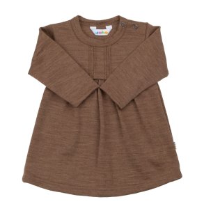 Joha - Kjole i merino uld - Brun