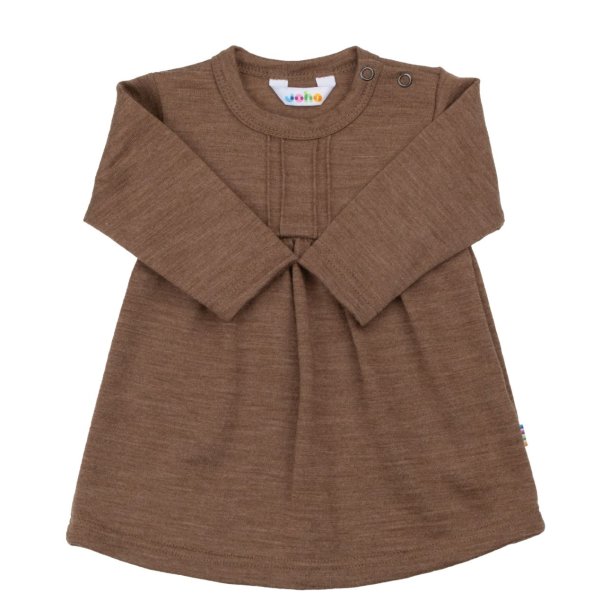 Joha - Kjole i merino uld - Brun