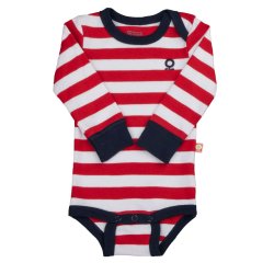 Katvig - bld stribet bodystocking Langt rme i 2 farvekombinationer 