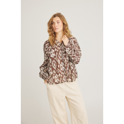 Luxzuz // One Two - Chalina Shirt - Coffee Bean