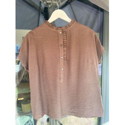 Luxzuz // One Two  - Maritoana blouse - Chocolate