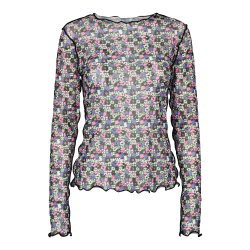 Libert - MESH top Purple/Pink Flowers