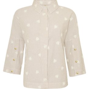 Ofelia - Melia bluse - Sandfarvet