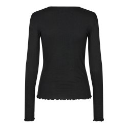 Libert - Natalia Round Neck Blouse Black