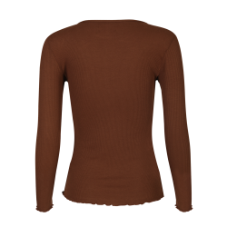 Libert� - Natalia Round Neck Blouse - Dark Brown