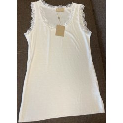 Ofelia - Skn top med blonde - Issa 