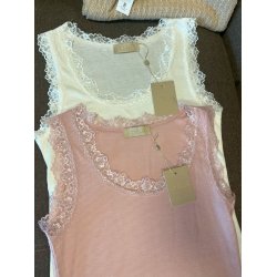 Ofelia - Skn top med blonde - Issa 