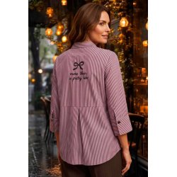 Ofelia - Nanet bluse - Bordeaux combi