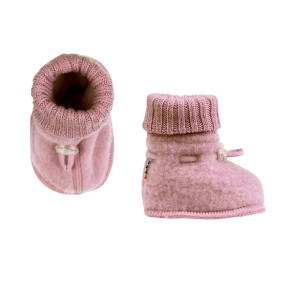 Joha - Sleeping booties wool - Old rose